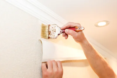 Pose de papier peint à Luzy — revêtements muraux et toiles de verre